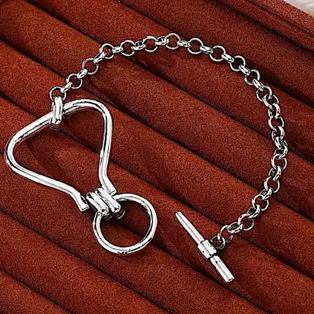 Stainless Steel Wrap Chain Link Bracelet Statement Bracelet Handmade Unique